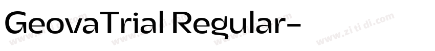 GeovaTrial Regular字体转换